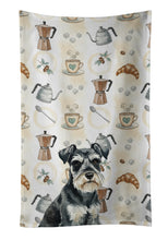 Load image into Gallery viewer, Black &amp; Silver Miniature Schnauzer Coffee Bar Kitchen Towel