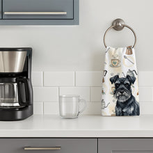 Load image into Gallery viewer, Black Miniature Schnauzer Coffee Bar Kitchen Towel