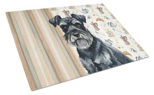 Load image into Gallery viewer, Black Miniature Schnauzer Coffee Bar Glass Cutting Board