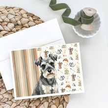Load image into Gallery viewer, Miniature Schnauzer Coffee Bar Greeting Cards Pack of 8