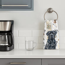 Load image into Gallery viewer, Black Neapolitan Mastiff Coffee Bar Kitchen Towel