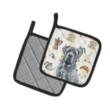 Load image into Gallery viewer, Blue Neapolitan Mastiff Coffee Bar Pair of Pot Holders