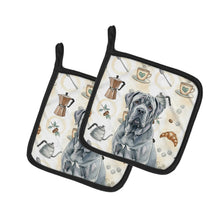 Load image into Gallery viewer, Blue Neapolitan Mastiff Coffee Bar Pair of Pot Holders