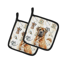 Load image into Gallery viewer, Neapolitan Mastiff Coffee Bar Pair of Pot Holders