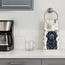 Load image into Gallery viewer, Black Newfoundland Coffee Bar Kitchen Towel