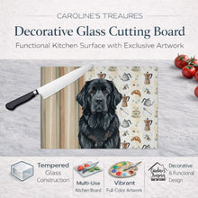 Load image into Gallery viewer, Black Newfoundland Coffee Bar Glass Cutting Board