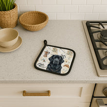 Load image into Gallery viewer, Black Newfoundland Coffee Bar Pair of Pot Holders