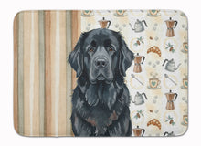 Load image into Gallery viewer, Black Newfoundland Coffee Bar Memory Foam Kitchen Mat