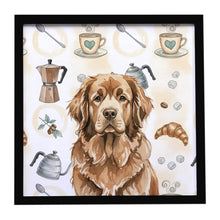 Load image into Gallery viewer, Brown Newfoundland Coffee Bar Framed Metal Print