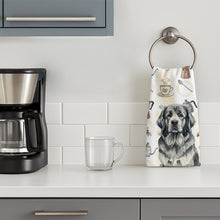 Load image into Gallery viewer, Gray Newfoundland Coffee Bar Kitchen Towel