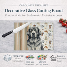 Load image into Gallery viewer, Gray Newfoundland Coffee Bar Glass Cutting Board