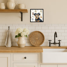 Load image into Gallery viewer, Black and Tan Norfolk Terrier Coffee Bar Framed Metal Print