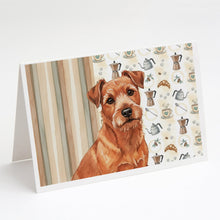 Load image into Gallery viewer, Red Norfolk Terrier Coffee Bar Greeting Cards Pack of 8