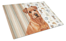Load image into Gallery viewer, Red Norfolk Terrier Coffee Bar Glass Cutting Board