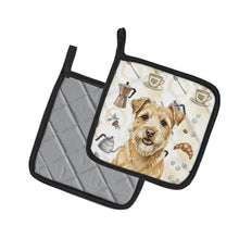 Load image into Gallery viewer, Wheaten Norfolk Terrier Coffee Bar Pair of Pot Holders