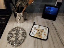 Load image into Gallery viewer, Wheaten Norfolk Terrier Coffee Bar Pair of Pot Holders