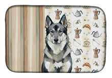 Load image into Gallery viewer, Norwegian Elkhound Coffee Bar Dish Drying Mat