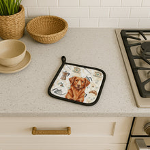 Load image into Gallery viewer, Copper Nova Scotia Duck Tolling Retriever Coffee Bar Pair of Pot Holders