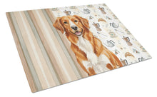 Load image into Gallery viewer, Orange Nova Scotia Duck Tolling Retriever Coffee Bar Glass Cutting Board