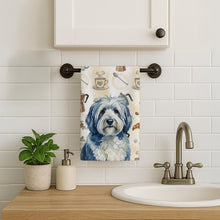 Load image into Gallery viewer, Blue and White Old English Sheepdog Coffee Bar Kitchen Towel