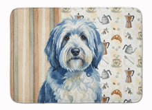 Load image into Gallery viewer, Blue and White Old English Sheepdog Coffee Bar Memory Foam Kitchen Mat