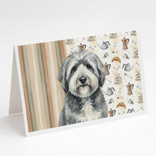 Load image into Gallery viewer, Gray and White Old English Sheepdog Coffee Bar Greeting Cards Pack of 8