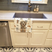 Load image into Gallery viewer, Grizzle and Tan Otterhound Coffee Bar Kitchen Towel