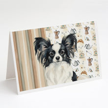 Load image into Gallery viewer, Black and White Papillon Coffee Bar Greeting Cards Pack of 8