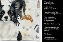 Load image into Gallery viewer, Black and White Papillon Coffee Bar Kitchen Towel