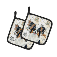 Load image into Gallery viewer, Tricoilor Papillon Coffee Bar Pair of Pot Holders