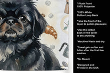 Load image into Gallery viewer, Black Pekingese Coffee Bar Kitchen Towel