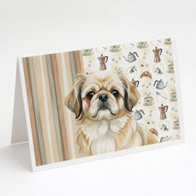 Load image into Gallery viewer, Fawn Pekingese Coffee Bar Greeting Cards Pack of 8