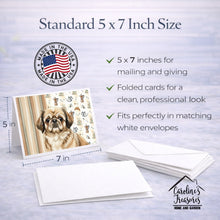 Load image into Gallery viewer, Sable Pekingese Coffee Bar Greeting Cards Pack of 8