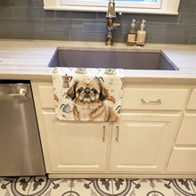 Load image into Gallery viewer, Sable Pekingese Coffee Bar Kitchen Towel