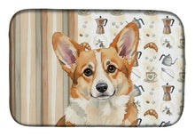 Load image into Gallery viewer, Corgi Coffee Bar Dish Drying Mat