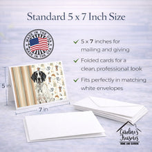 Load image into Gallery viewer, Black and White Pointer Coffee Bar Greeting Cards Pack of 8