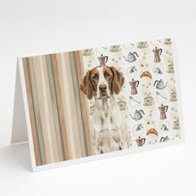 Load image into Gallery viewer, Liver and White Pointer Coffee Bar Greeting Cards Pack of 8