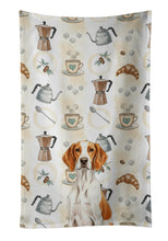 Load image into Gallery viewer, Orange and White Pointer Coffee Bar Kitchen Towel