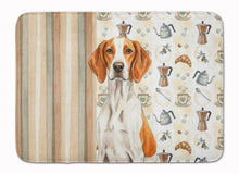 Load image into Gallery viewer, Orange and White Pointer Coffee Bar Memory Foam Kitchen Mat