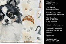 Load image into Gallery viewer, Black and White Pomeranian Coffee Bar Kitchen Towel