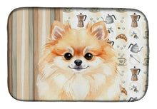 Load image into Gallery viewer, Pomeranian Coffee Bar Dish Drying Mat