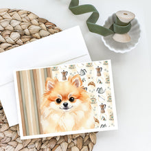 Load image into Gallery viewer, Pomeranian Coffee Bar Greeting Cards Pack of 8