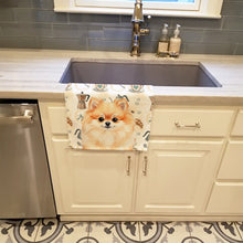 Load image into Gallery viewer, Pomeranian Coffee Bar Kitchen Towel