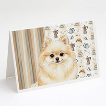 Load image into Gallery viewer, Cream Pomeranian Coffee Bar Greeting Cards Pack of 8