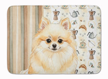 Load image into Gallery viewer, Cream Pomeranian Coffee Bar Memory Foam Kitchen Mat