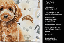 Load image into Gallery viewer, Miniature Apricot Poodle Coffee Bar Kitchen Towel