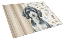 Load image into Gallery viewer, Miniature Parti Poodle Coffee Bar Glass Cutting Board