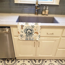 Load image into Gallery viewer, Miniature Silver Poodle Coffee Bar Kitchen Towel