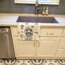 Load image into Gallery viewer, Standard Silver Poodle Coffee Bar Kitchen Towel