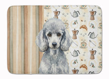 Load image into Gallery viewer, Standard Silver Poodle Coffee Bar Memory Foam Kitchen Mat